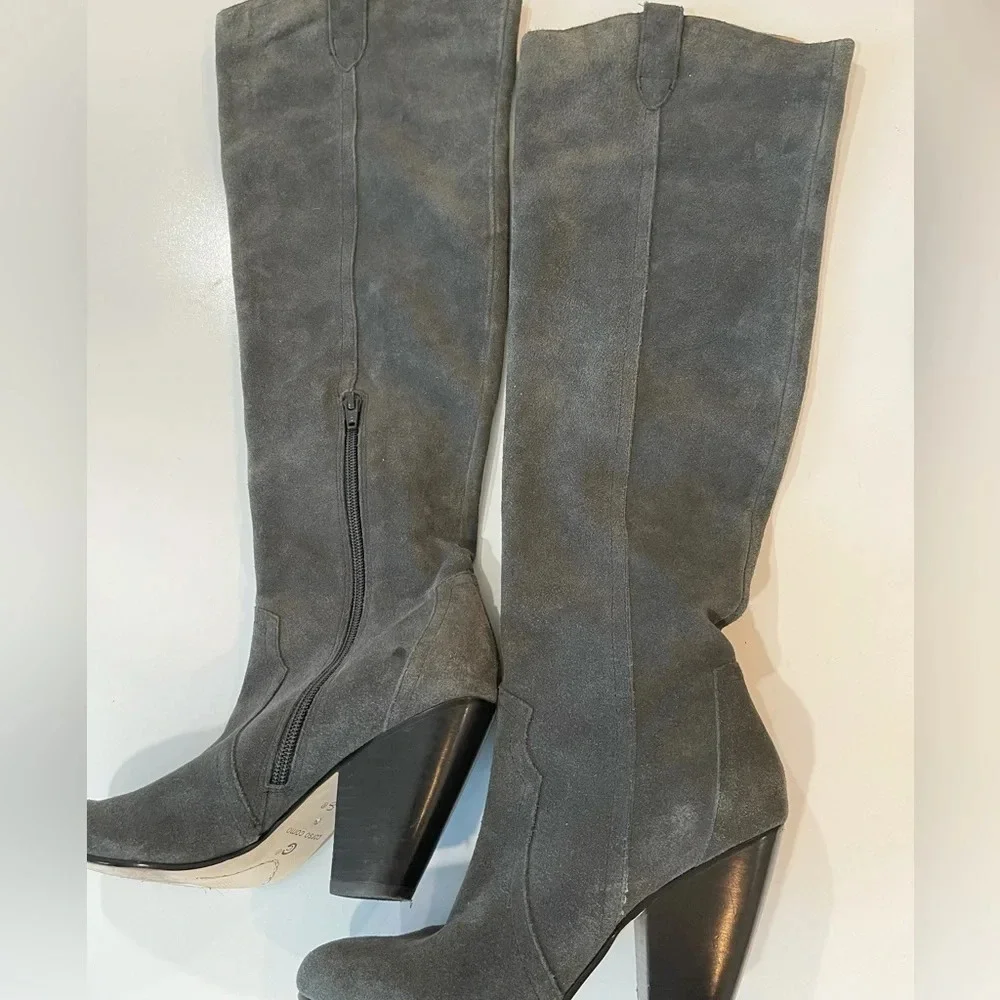 Corso Como Over the knee Suede gray Boots Size 6M